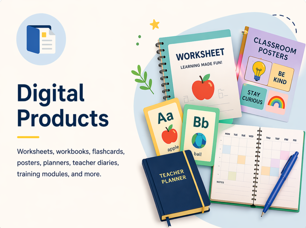 educational digital products showcase
